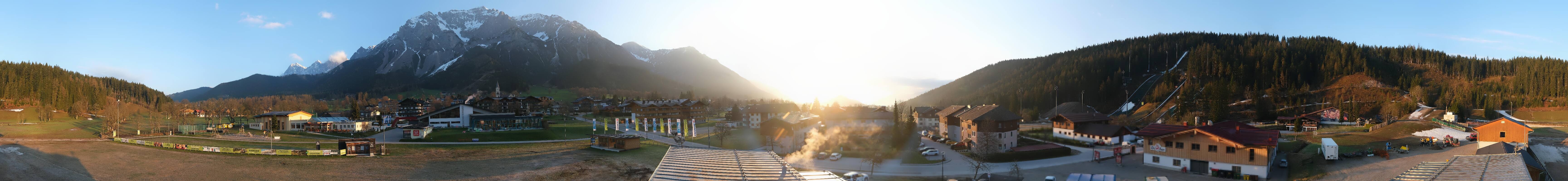 Archived image Webcam Panoramic view Ramsau ski stadium