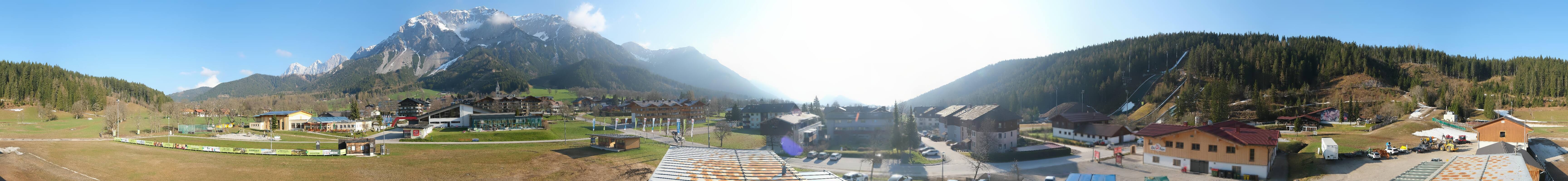 Archived image Webcam Panoramic view Ramsau ski stadium