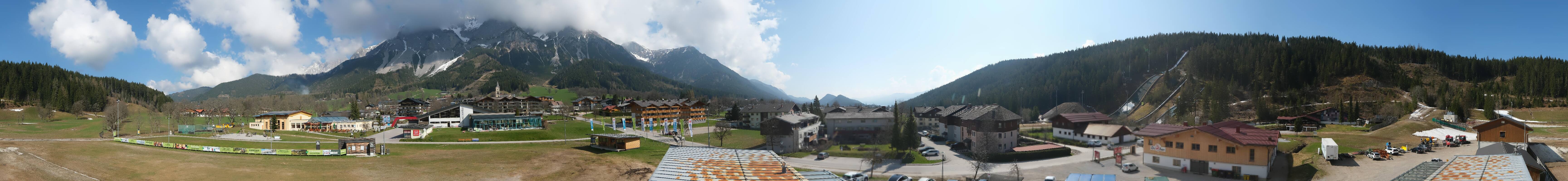 Archived image Webcam Panoramic view Ramsau ski stadium