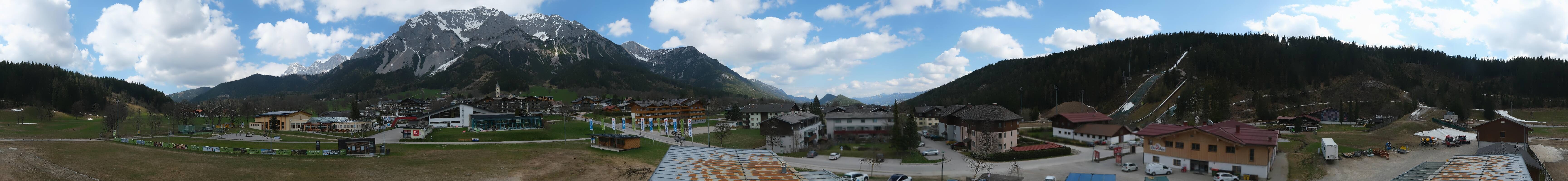 Archived image Webcam Panoramic view Ramsau ski stadium