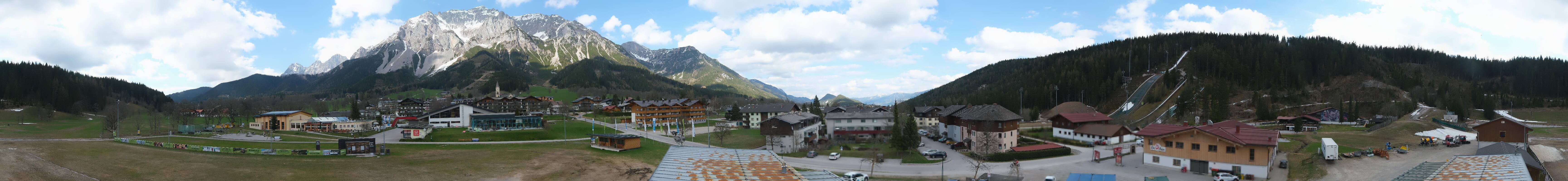 Archived image Webcam Panoramic view Ramsau ski stadium
