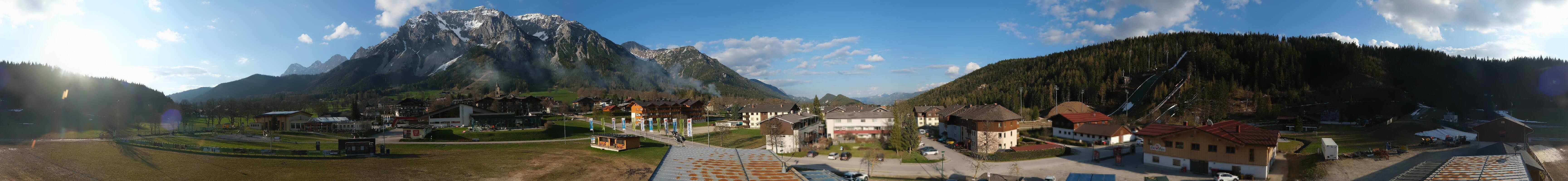Archived image Webcam Panoramic view Ramsau ski stadium