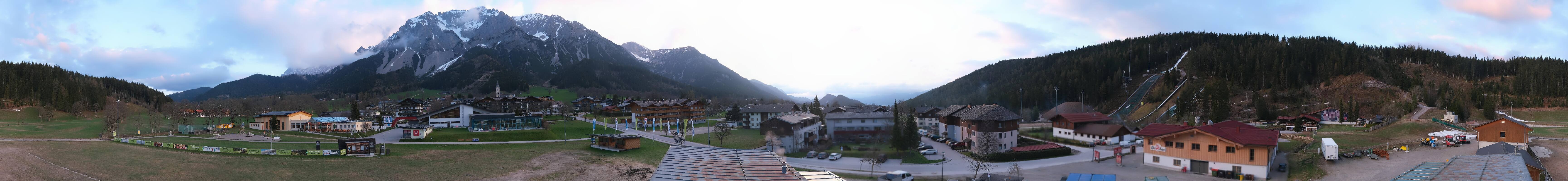 Archived image Webcam Panoramic view Ramsau ski stadium