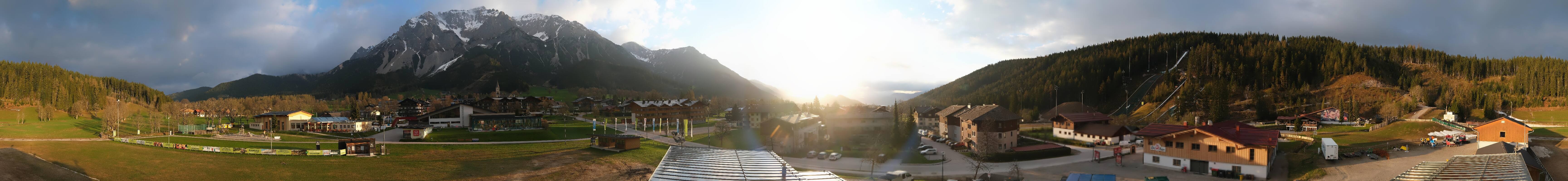 Archived image Webcam Panoramic view Ramsau ski stadium