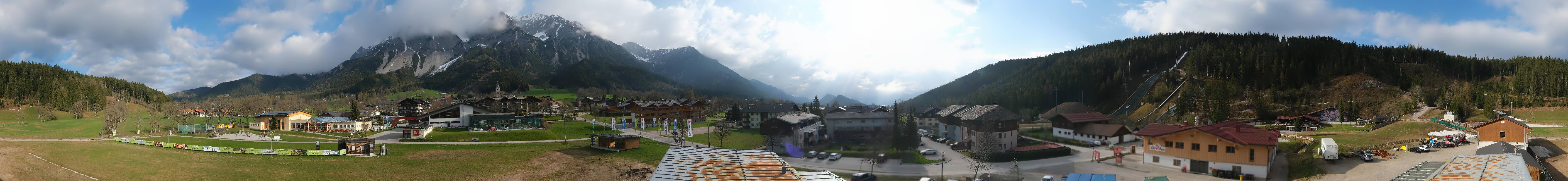 Archived image Webcam Panoramic view Ramsau ski stadium