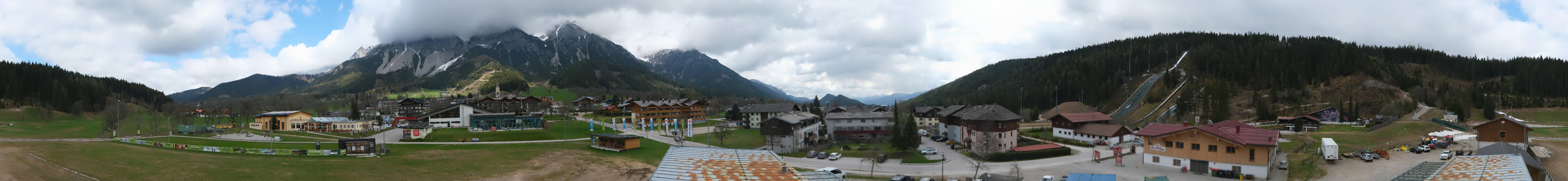 Archived image Webcam Panoramic view Ramsau ski stadium