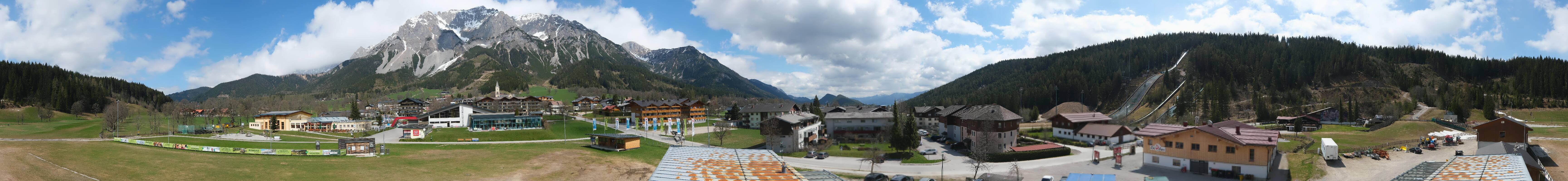 Archived image Webcam Panoramic view Ramsau ski stadium
