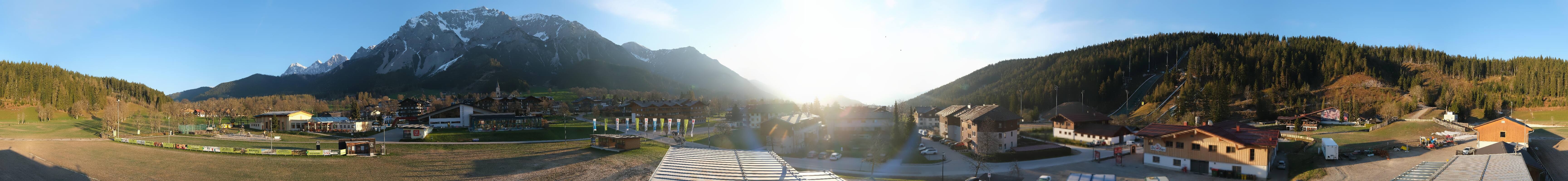 Archived image Webcam Panoramic view Ramsau ski stadium
