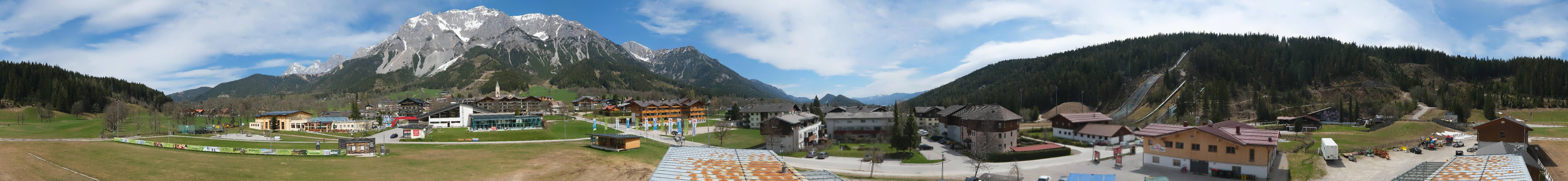 Archived image Webcam Panoramic view Ramsau ski stadium