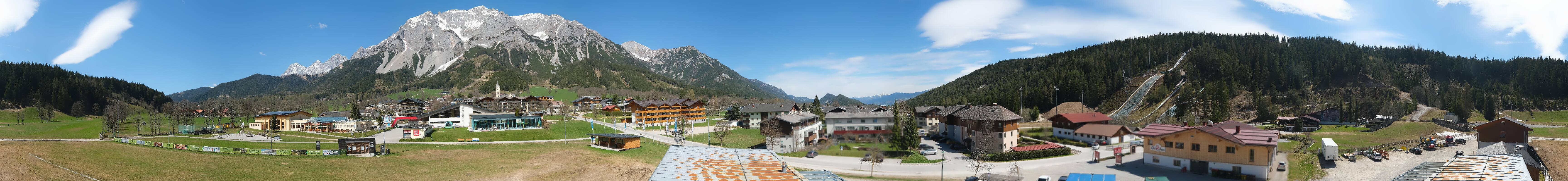 Archived image Webcam Panoramic view Ramsau ski stadium
