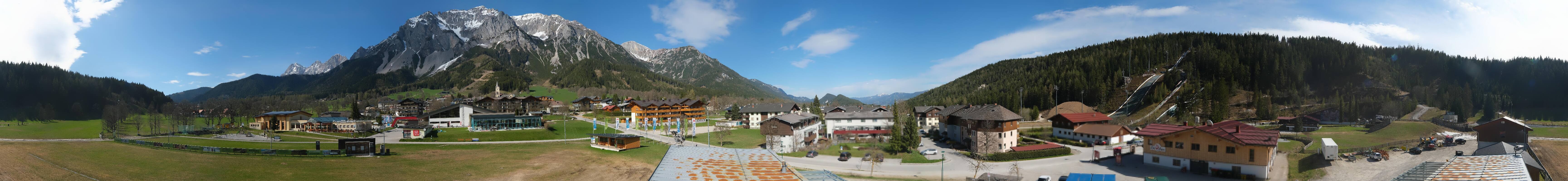 Archived image Webcam Panoramic view Ramsau ski stadium