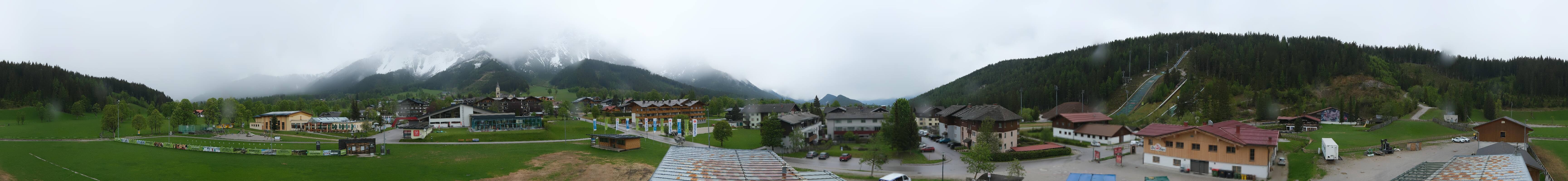 Archived image Webcam Panoramic view Ramsau ski stadium