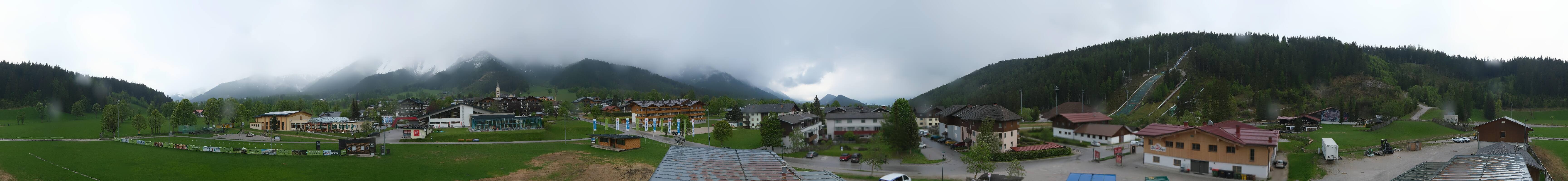 Archived image Webcam Panoramic view Ramsau ski stadium