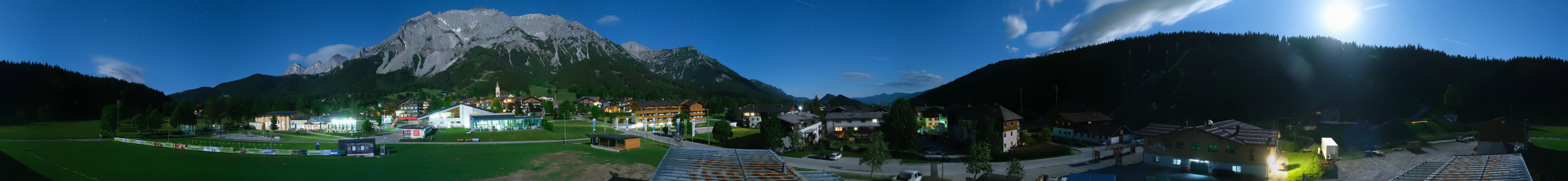 Archived image Webcam Panoramic view Ramsau ski stadium
