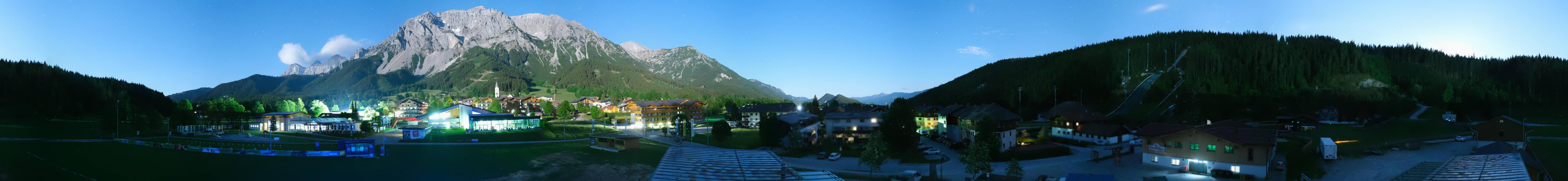 Archived image Webcam Panoramic view Ramsau ski stadium