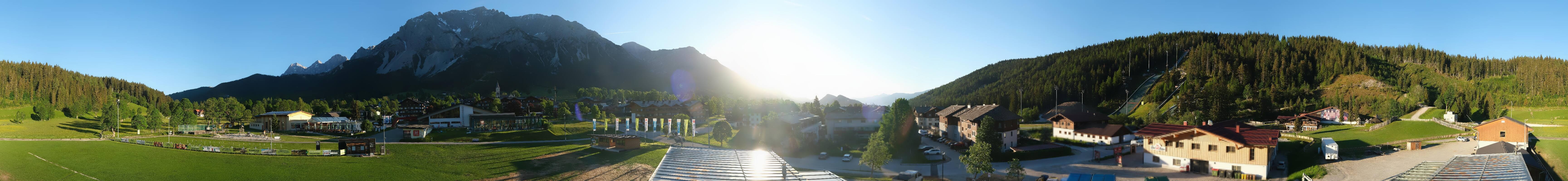 Archived image Webcam Panoramic view Ramsau ski stadium