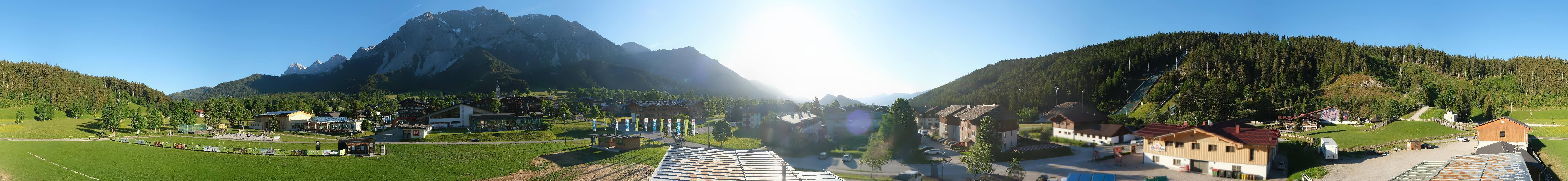 Archived image Webcam Panoramic view Ramsau ski stadium