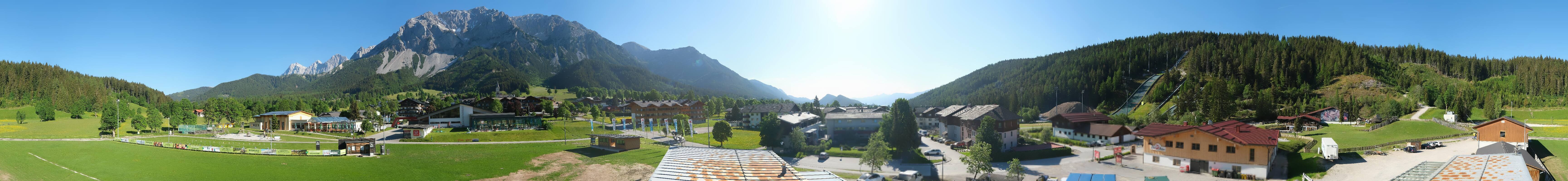 Archived image Webcam Panoramic view Ramsau ski stadium
