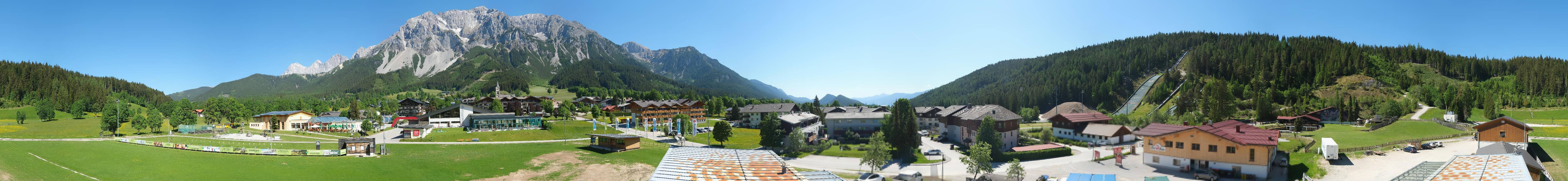 Archived image Webcam Panoramic view Ramsau ski stadium