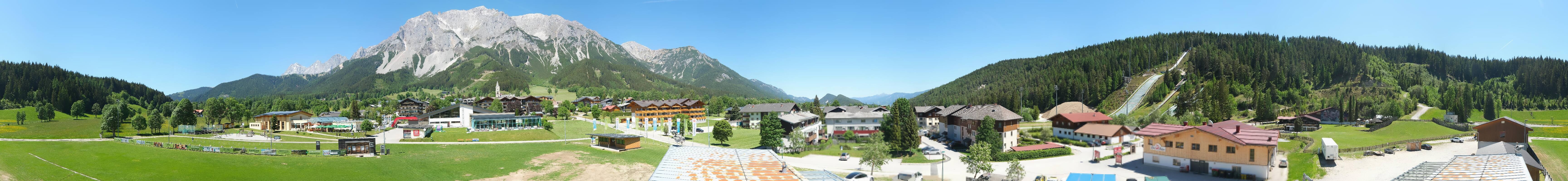 Archived image Webcam Panoramic view Ramsau ski stadium