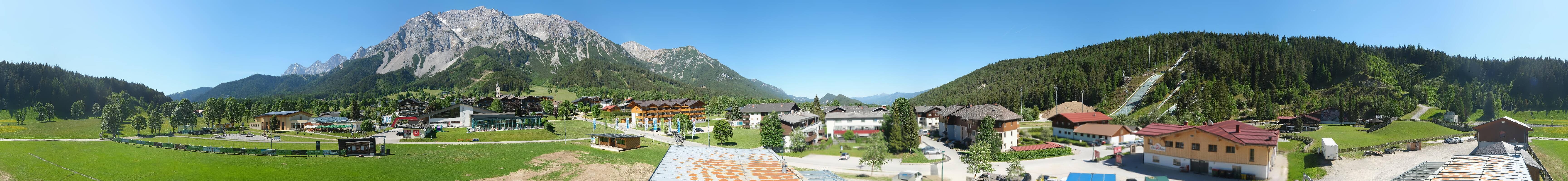 Archived image Webcam Panoramic view Ramsau ski stadium