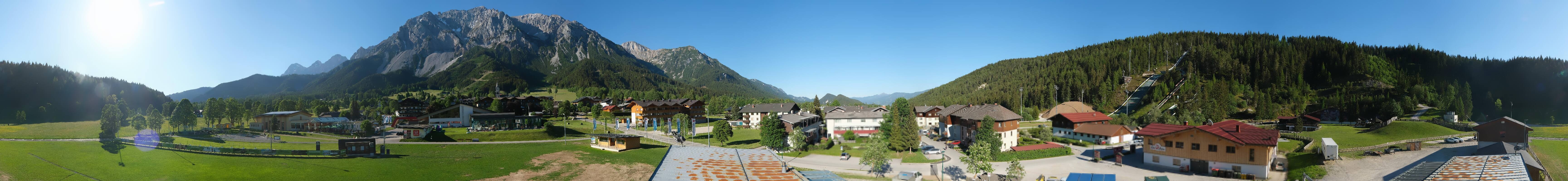 Archived image Webcam Panoramic view Ramsau ski stadium