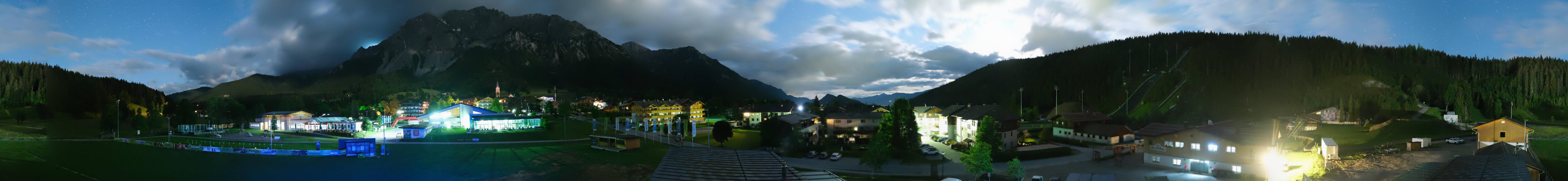 Archived image Webcam Panoramic view Ramsau ski stadium