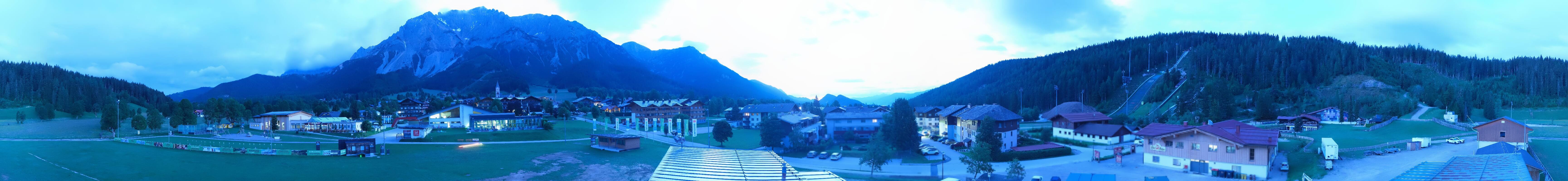 Archived image Webcam Panoramic view Ramsau ski stadium