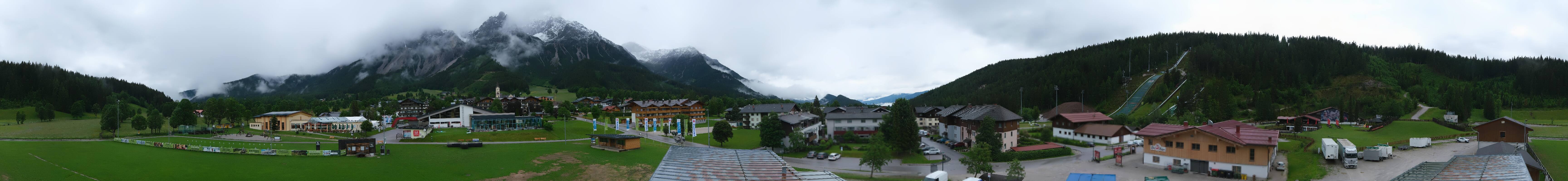 Archived image Webcam Panoramic view Ramsau ski stadium