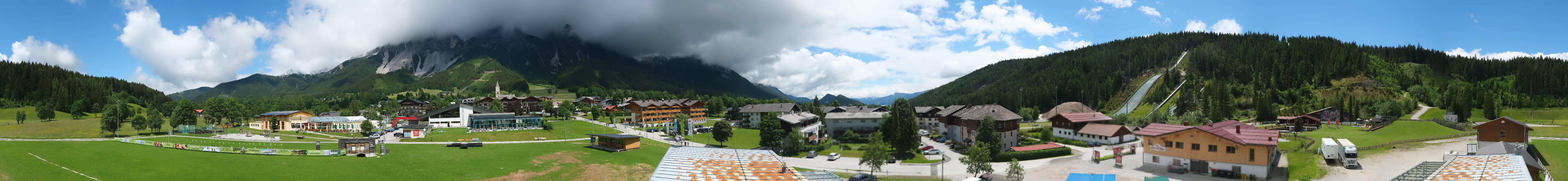 Archived image Webcam Panoramic view Ramsau ski stadium