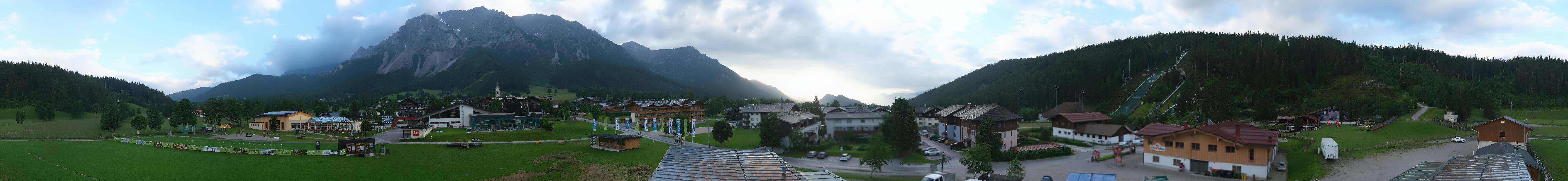 Archived image Webcam Panoramic view Ramsau ski stadium