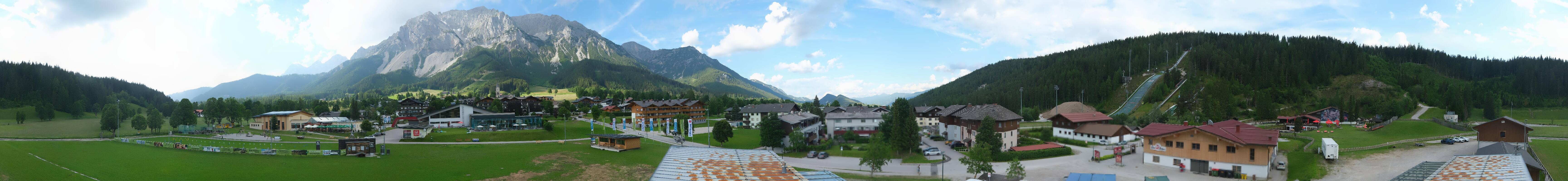 Archived image Webcam Panoramic view Ramsau ski stadium