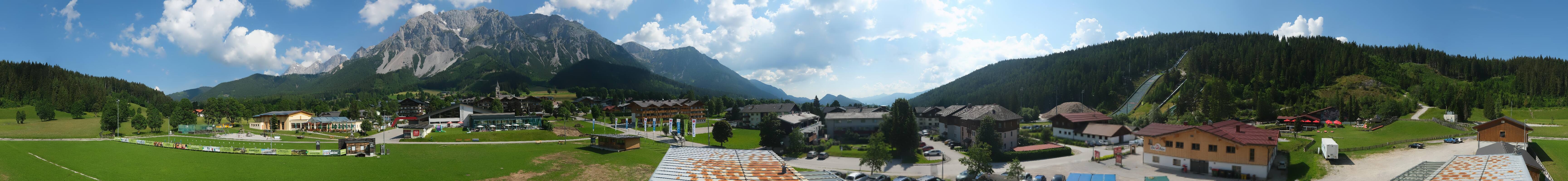 Archived image Webcam Panoramic view Ramsau ski stadium