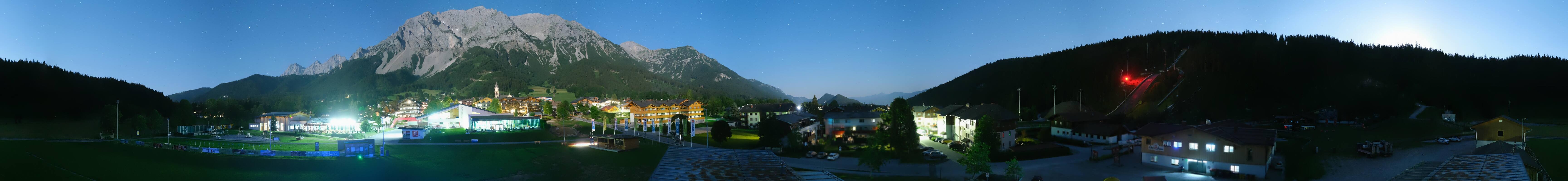 Archived image Webcam Panoramic view Ramsau ski stadium