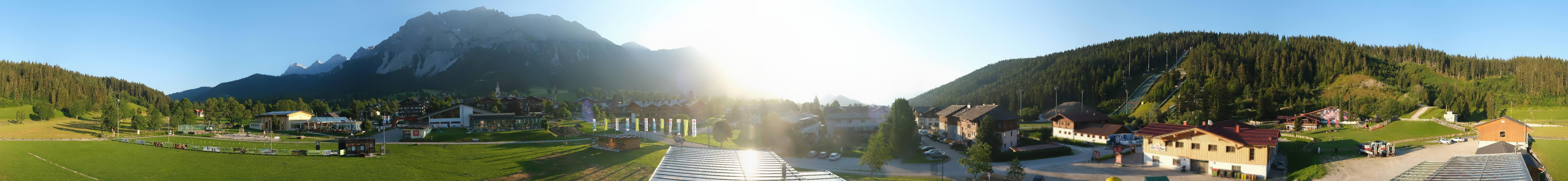 Archived image Webcam Panoramic view Ramsau ski stadium