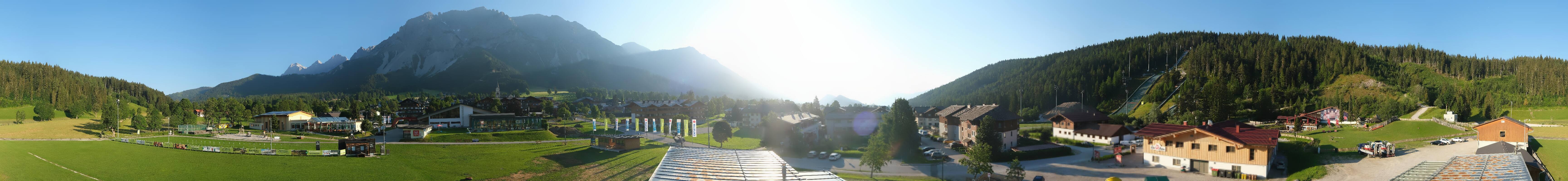 Archived image Webcam Panoramic view Ramsau ski stadium