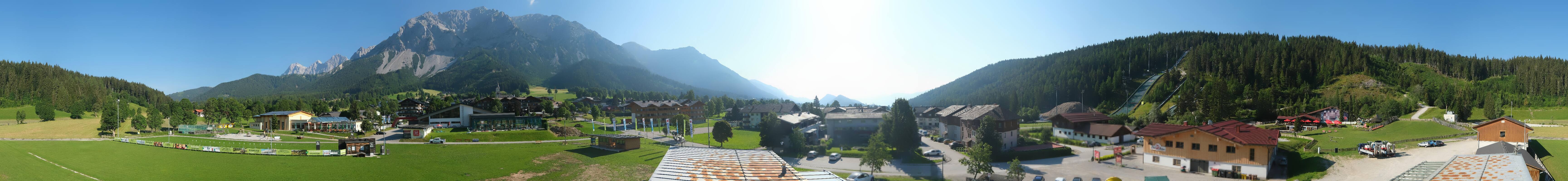 Archived image Webcam Panoramic view Ramsau ski stadium