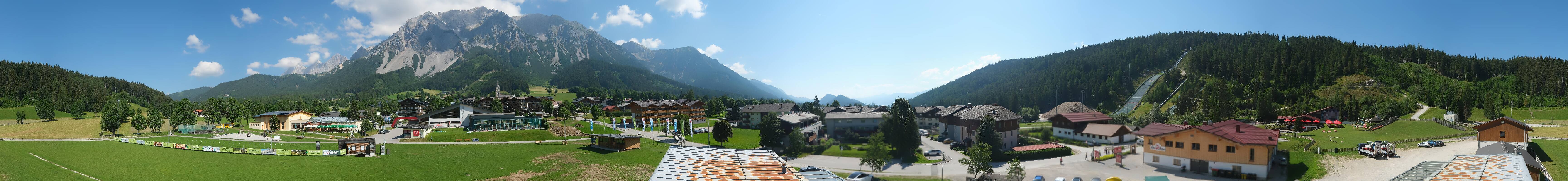Archived image Webcam Panoramic view Ramsau ski stadium