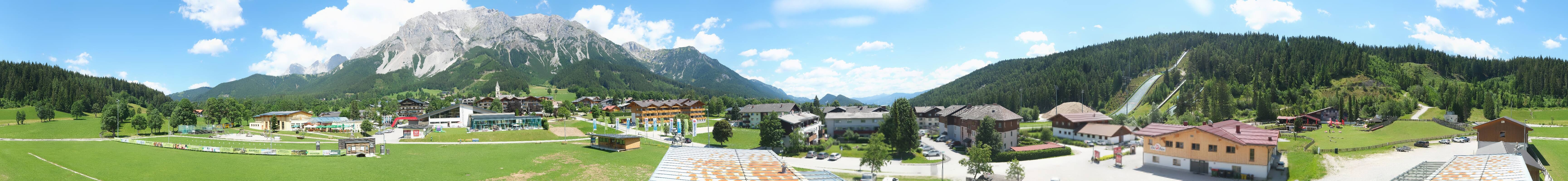 Archived image Webcam Panoramic view Ramsau ski stadium