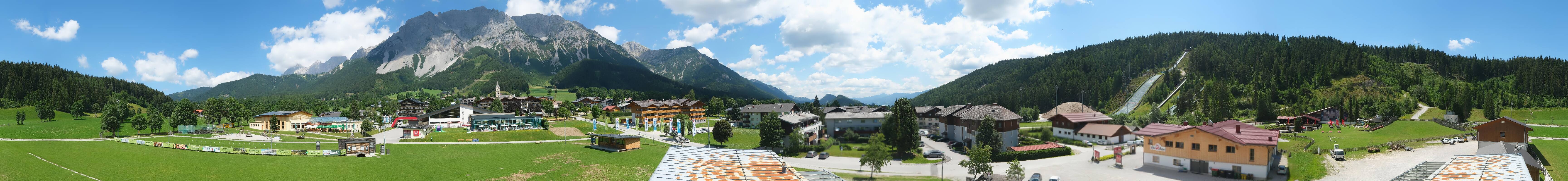 Archived image Webcam Panoramic view Ramsau ski stadium