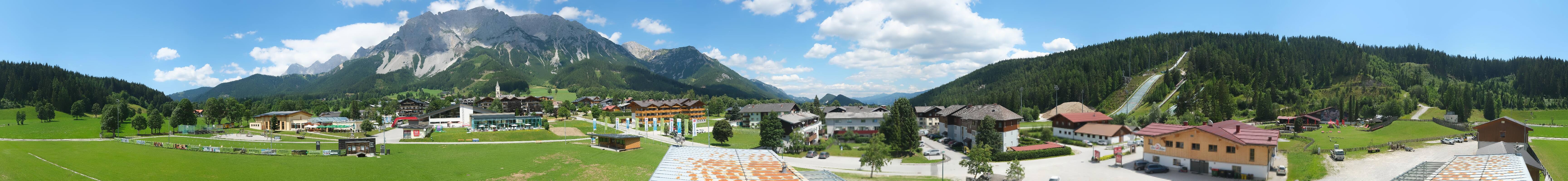Archived image Webcam Panoramic view Ramsau ski stadium