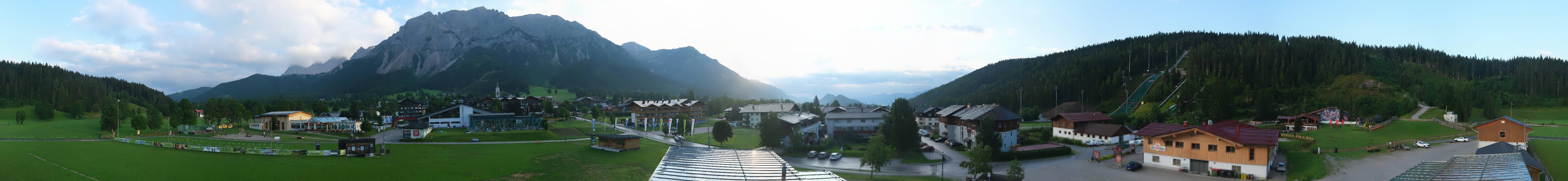Archived image Webcam Panoramic view Ramsau ski stadium
