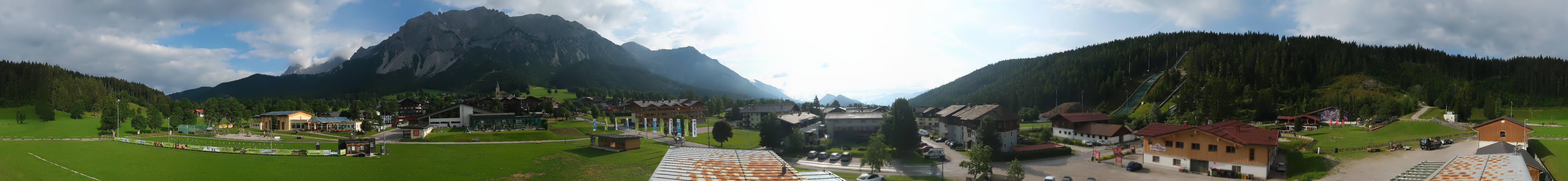 Archived image Webcam Panoramic view Ramsau ski stadium