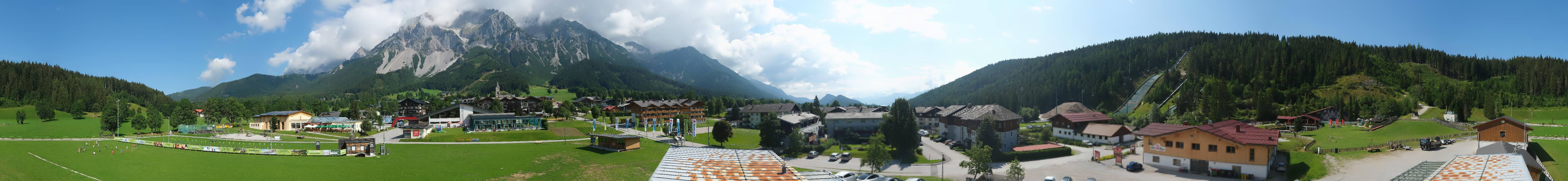 Archived image Webcam Panoramic view Ramsau ski stadium