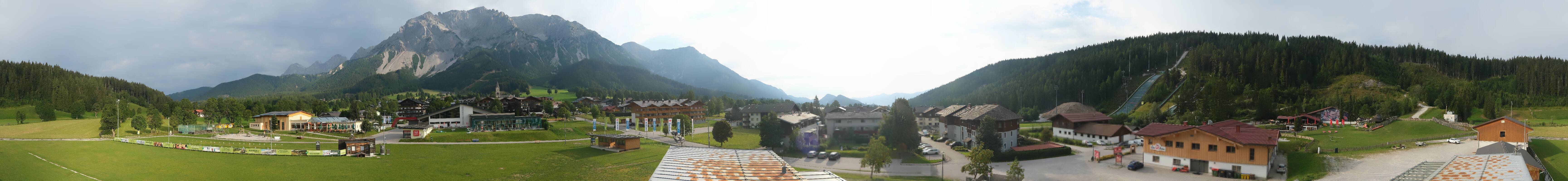 Archived image Webcam Panoramic view Ramsau ski stadium