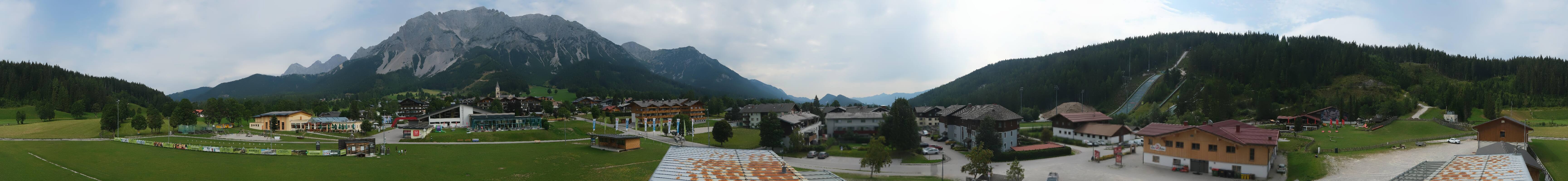 Archived image Webcam Panoramic view Ramsau ski stadium