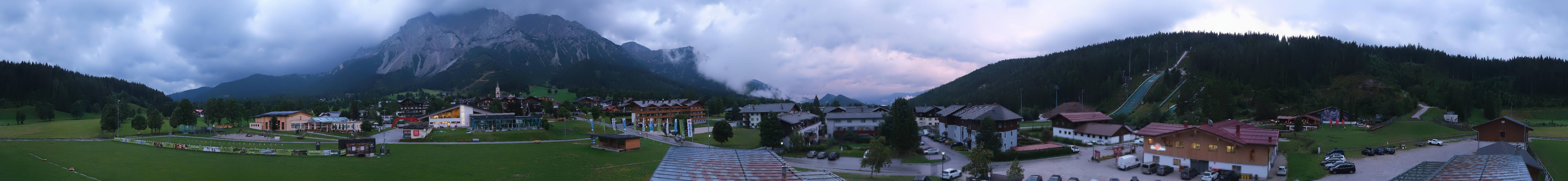 Archived image Webcam Panoramic view Ramsau ski stadium