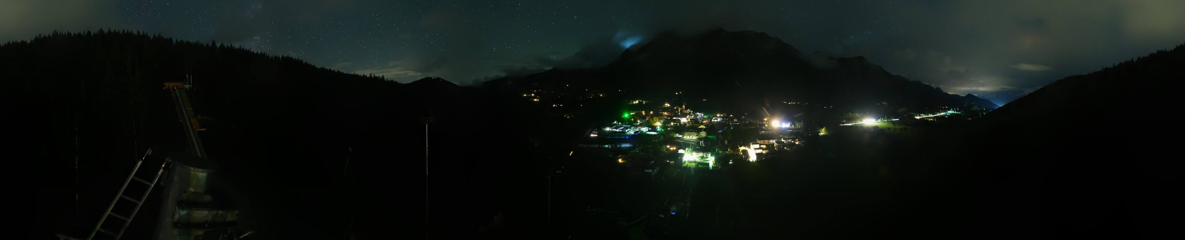 Archived image Webcam Panoramic view Ramsau ski stadium