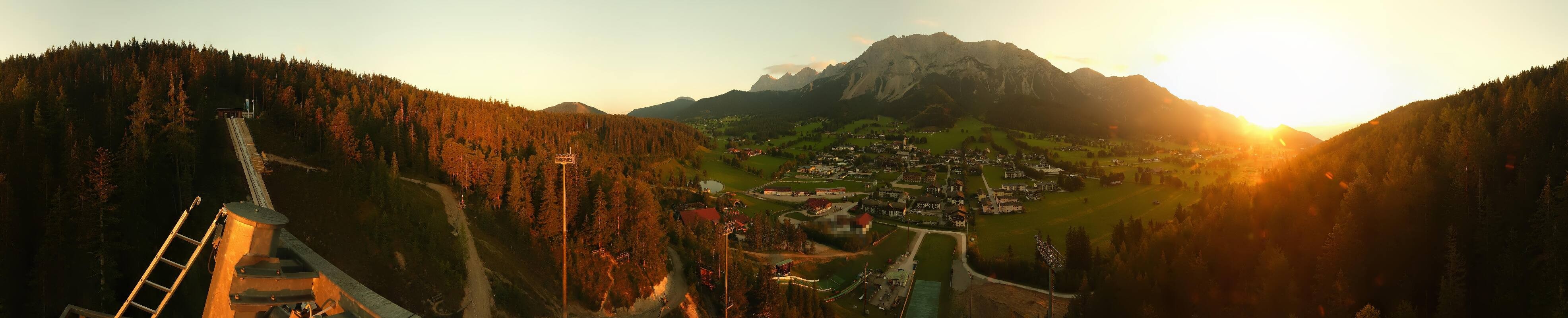 Archived image Webcam Panoramic view Ramsau ski stadium