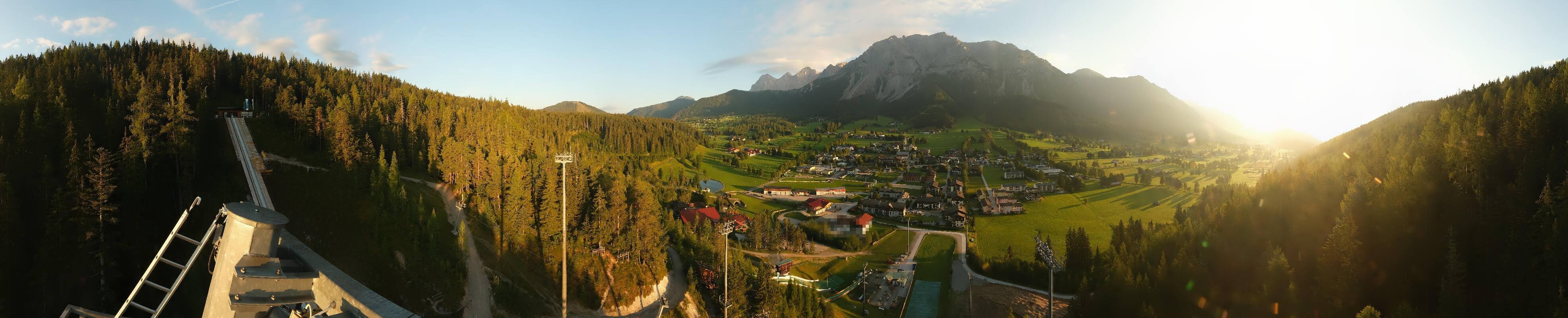 Archived image Webcam Panoramic view Ramsau ski stadium